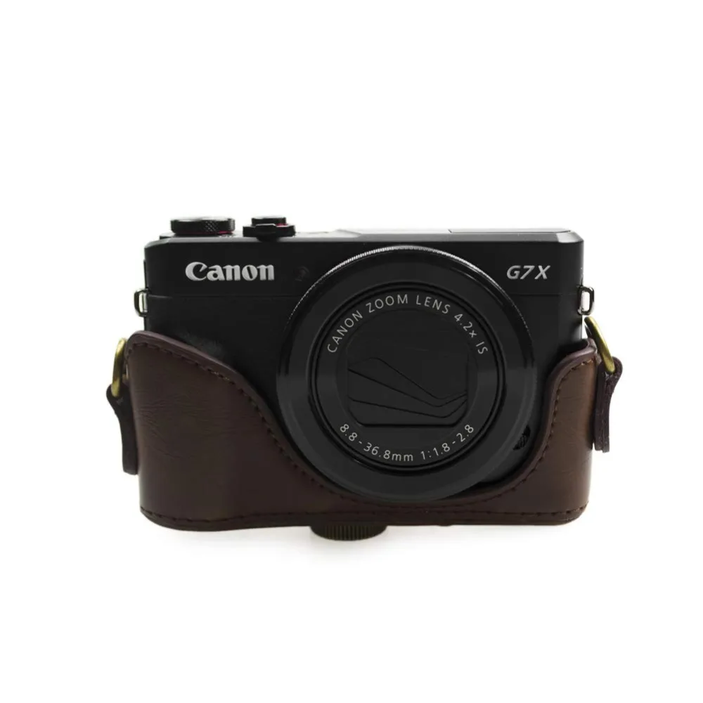 Ретро PU кожаный чехол для камеры, жесткий чехол для Canon Powershot G7 X G7X Mark II III(G7XII xxiii) mark2 mark3 G7X2 G7X3