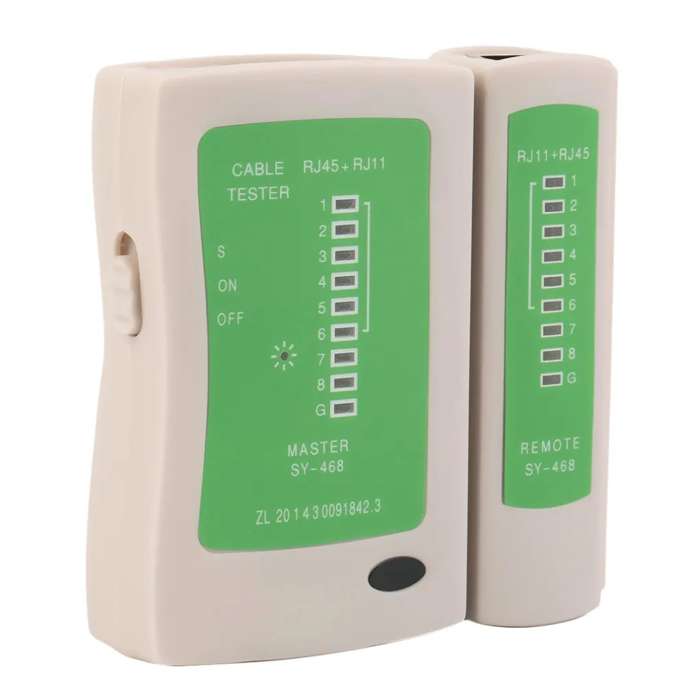 Профессиональный сетевой кабель тестер RJ45 RJ11 RJ12 CAT5 незащищенная витая пара кабеля локальной сети тестер сетевых инструментов ручной телефонная проводка линии детектор