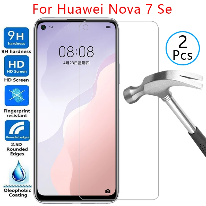 Защитный экран из закаленного стекла для huawei nova 7 se 7se чехол huawey huawai nova7se 6 5