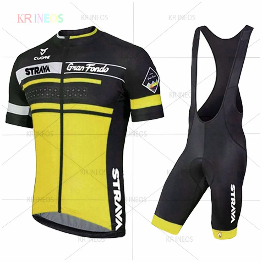Костюм спортивный STRAVA мужской дышащая рубашка с коротким рукавом и шорты гелевая