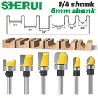 Хвостовик для деревообработки, 1 шт., чаша и лоток шаблонный маршрутизатор мм, 14 дюйма, 58 дюйма, диаметр 34 дюйма