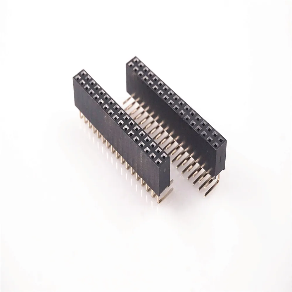 2 шт. разъём PCB Мама 54 мм шаг 0 100 дюйма 2x17 контактов 34 положения двухрядные