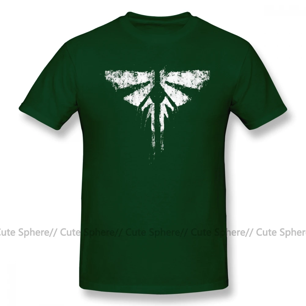Последний из нас Футболка Keep Calm and остаться одни из нас футболки Fireflies 4xl хлопковая Футболка графический модная футболка с короткими рукавами смешные футболки - Цвет: Dark Green