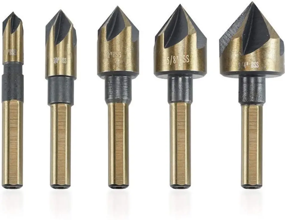 5 шт./компл. фотометрическое сверло с тремя плоскими хвостовиками инструмент для