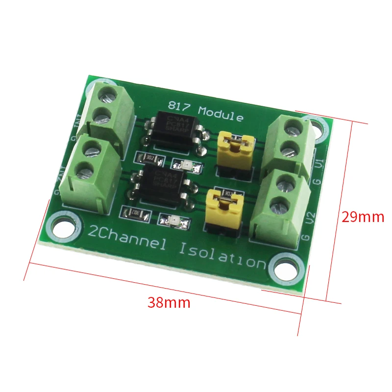 PC817 4 канальная оптопара изоляционная плата преобразователь напряжения модуль