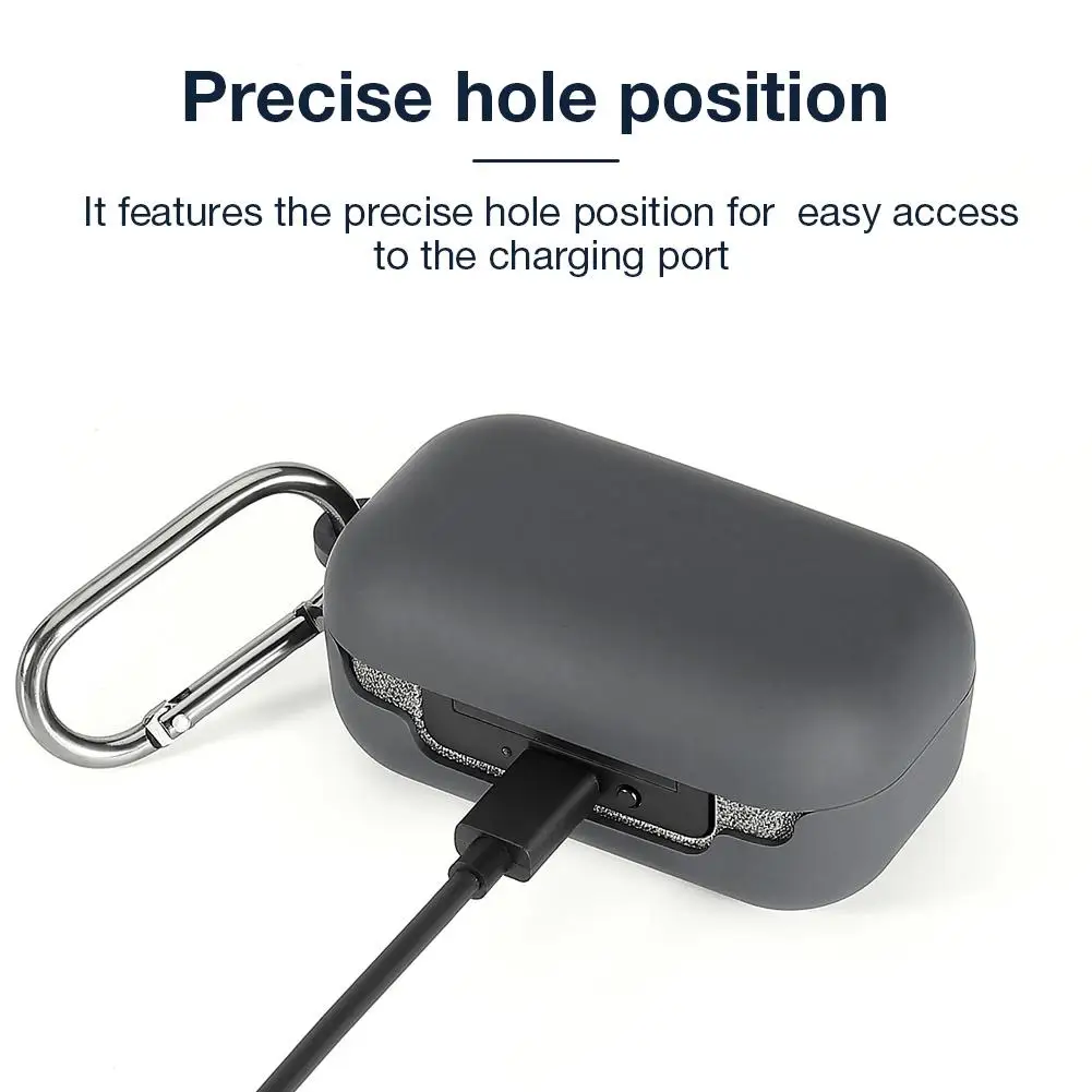 Silicone Protective Case For SENNHEISER MOMENTUM 2 Bluetooth Earphone Headset Charging Box Accessories With Buckle | Электроника