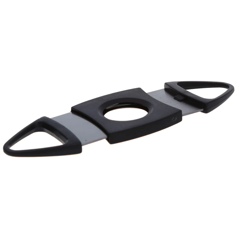 

Pocket Stainless Steel Cigar Cutter Double Blades Knife Scissors Tobacco Gift