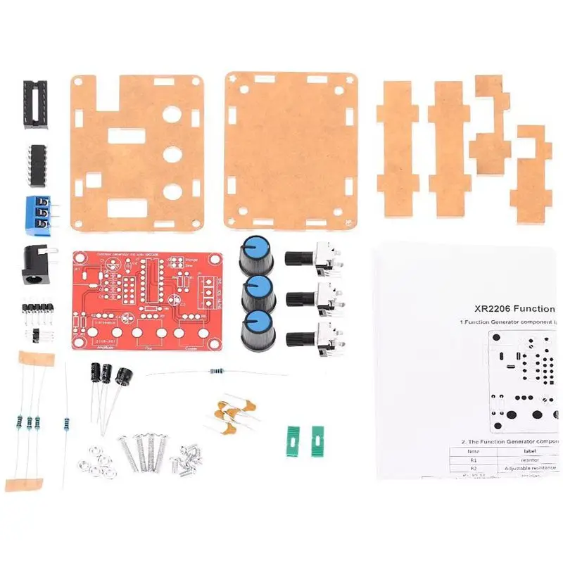 DIY XR2206 набор генератора сигналов синусоидальный треугольник квадратный выход 1