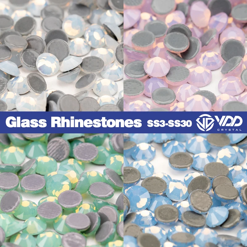 

VDD SS3-SS30 White Opal/Rose Opal/Blue Opal/Green Opal Hotfix Glass Crystal Rhinestones Fabric Accessories Clothes Decoration