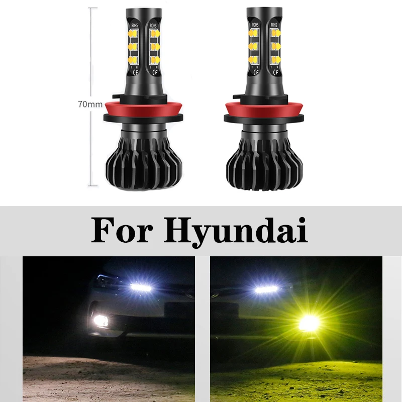 2x автомобиль передние противотуманные фары H11 H8 светодиодный для Hyundai Azera Гранд
