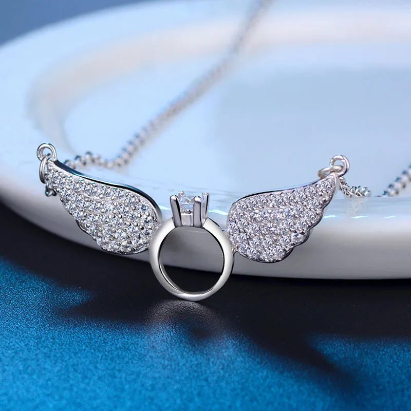 Angel Bola Винтаж Циркон класса люкс дизайн с украшением в виде кристаллов капюшоном