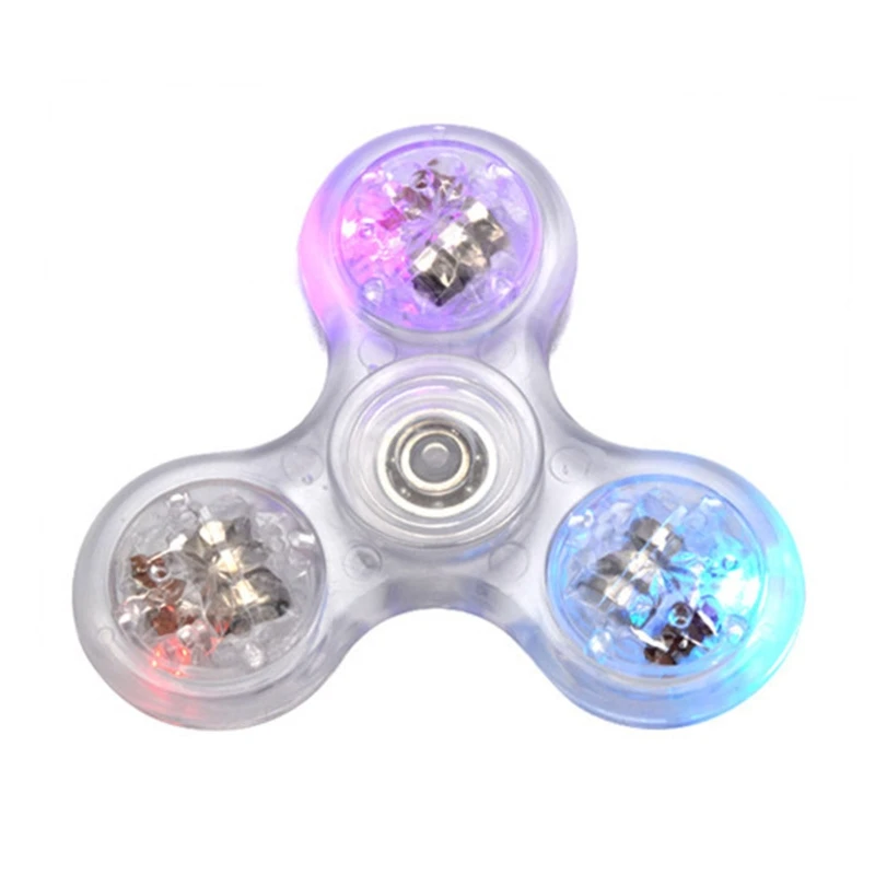 

New LED Light Fidget Spinner,Rainbow Fidget Toy Light Finger Hand Spinner X5XE