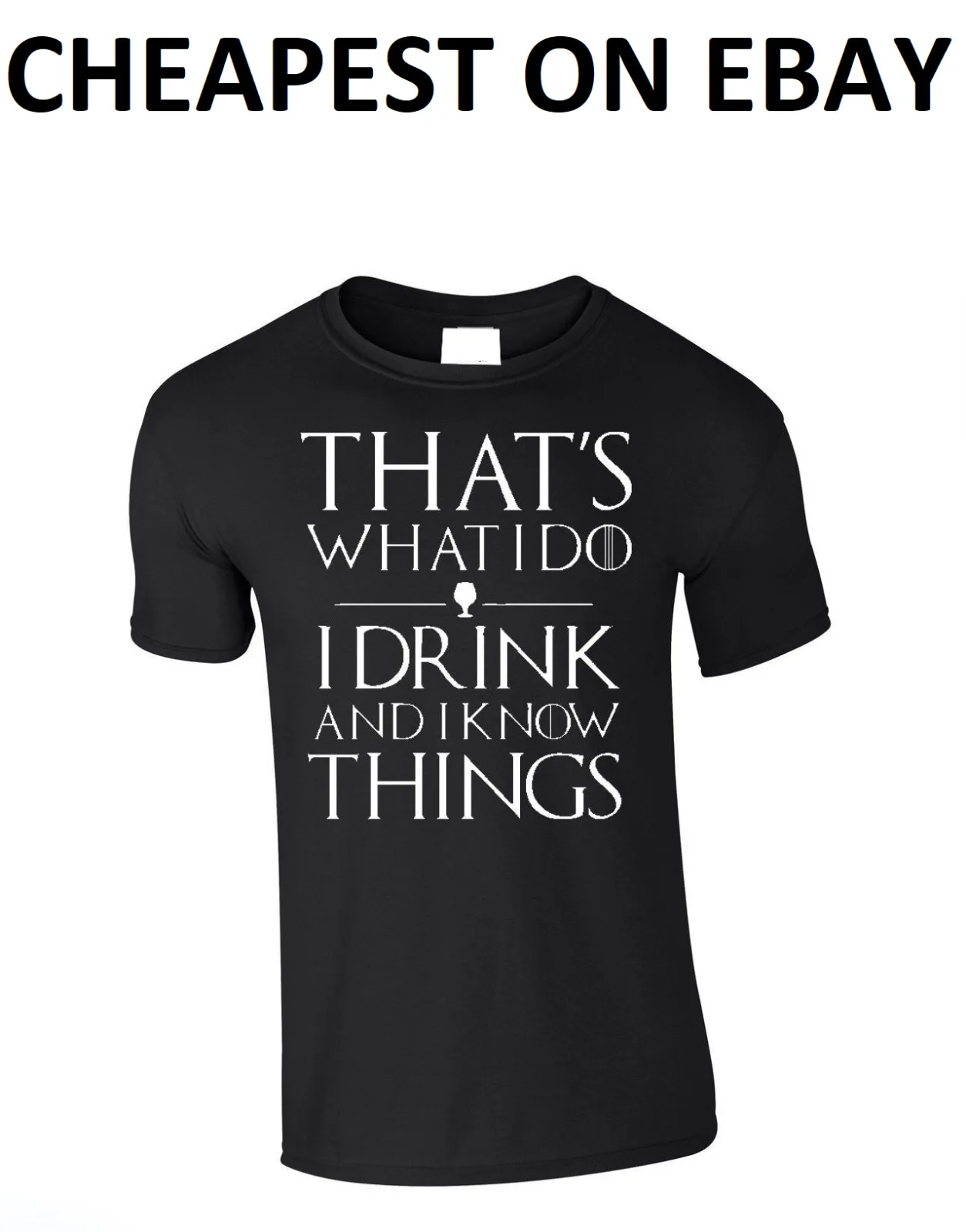 Это то что я пью и знаю Игра престолов вдохновила футболка|Мужские футболки| |