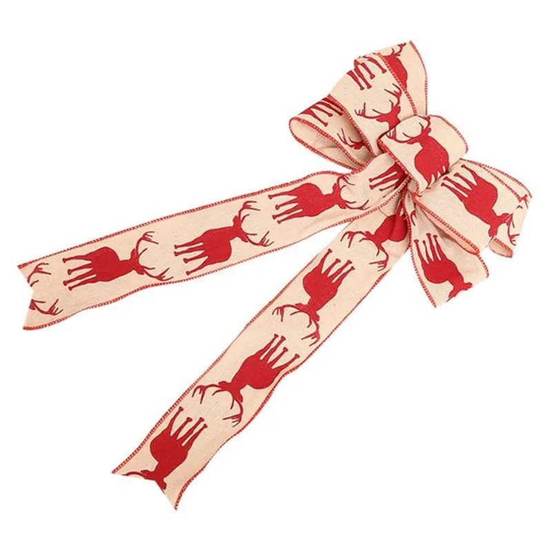 30 *22cm Christmas Bowknot Tree Decoration Xmas Bow Ornament Wedding christmas decorations for home navidad | Дом и сад