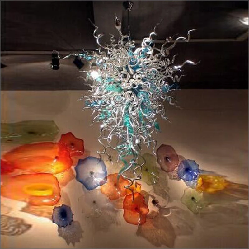 

Modern Art Deco Big Chihuly Style Home Decor Loft Chandelier Designer Modern Blown Customized Color Glass Chandeliers for Home