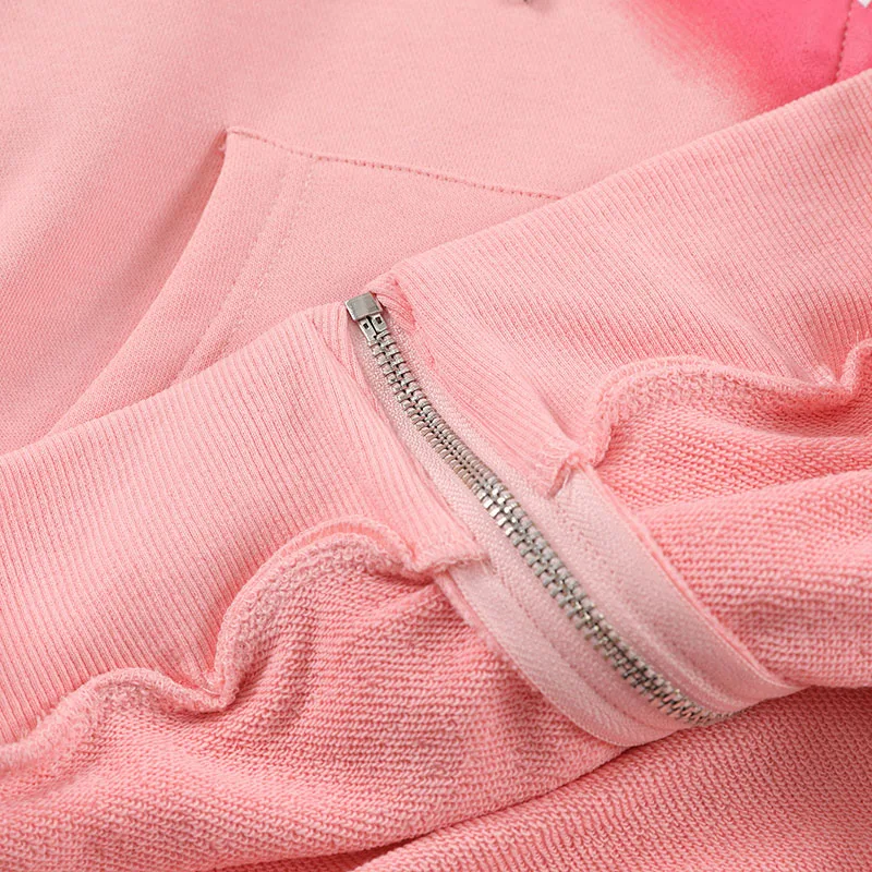 

2021 New Autumn Hip Hop Streetwear Heart Angel Baby Print Harajuku Jacket Coat Men Cotton Casual Zipper Hooded Outwear Unisex