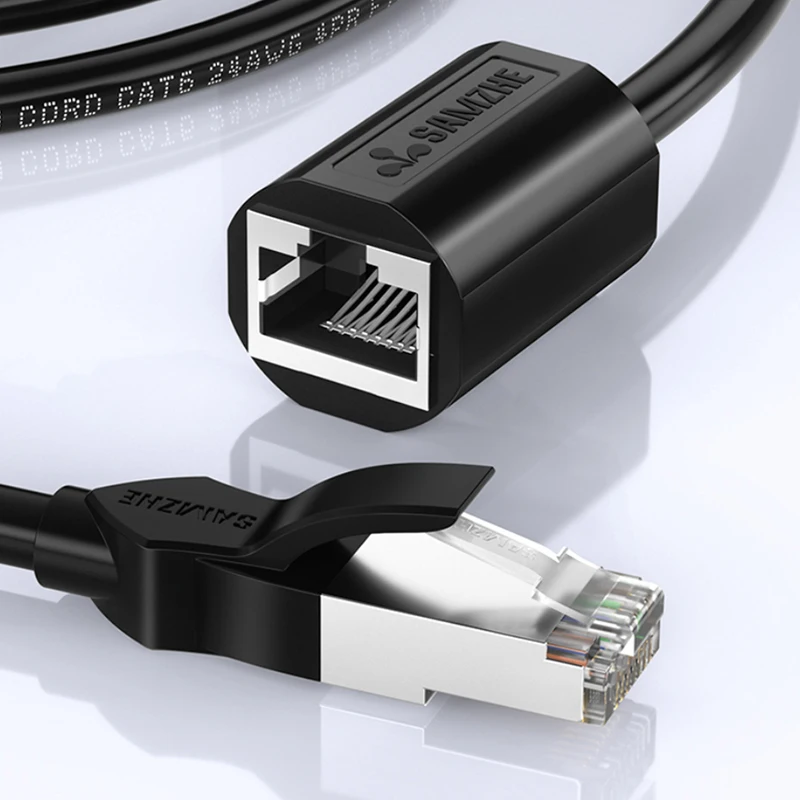SAMZHE RJ45 Ethernet Удлинительный Кабель адаптер CAT 6 сетевой Соединительный шнур