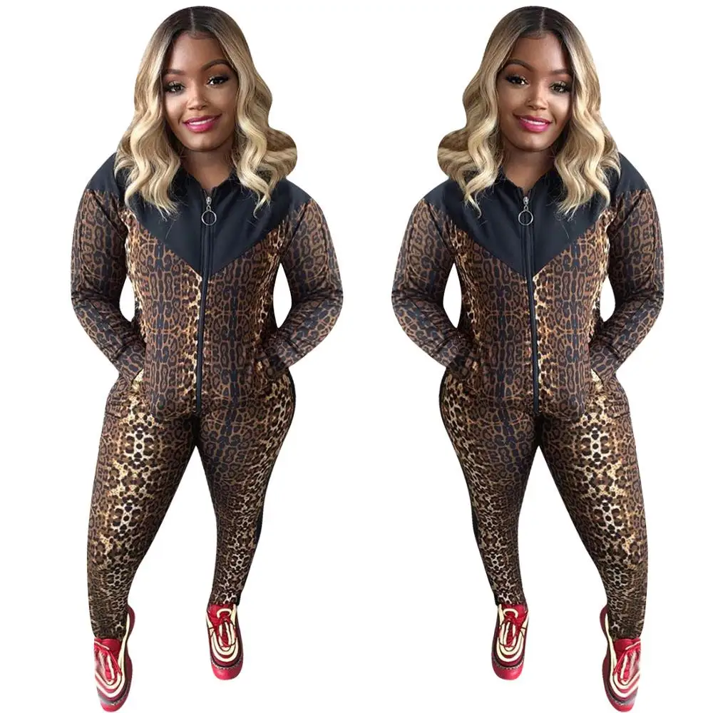 Женский спортивный костюм из двух предметов повседневная коричневая куртка на