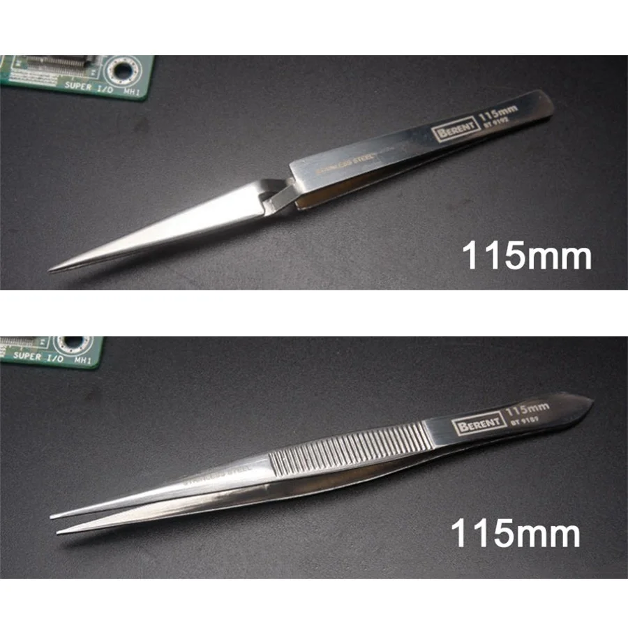 4 шт./компл. Пинцет из нержавеющей стали костюм прямой Изогнутый Рот точный