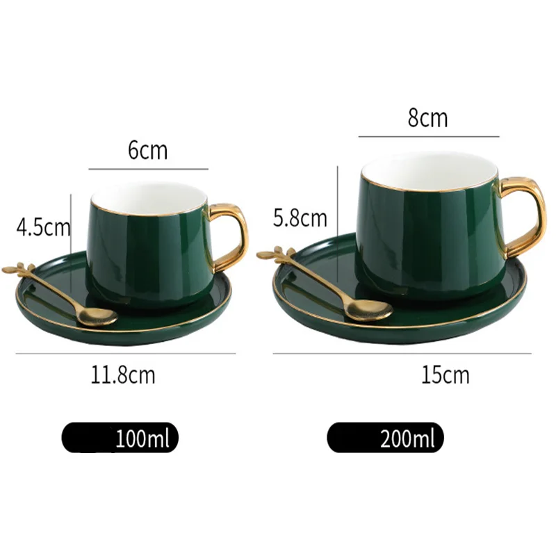 Керамическая кофейная чашка в европейском стиле Классическая простая