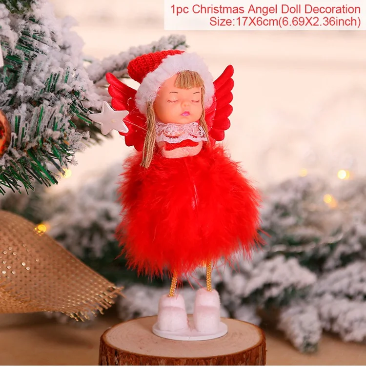 angel style 3 QIFU рождественские украшения Рождество Navidad рождественские украшения стола для дома Noel Natal Санта-Клаус орнамент - Цвет: angel style 3