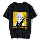 Японская манга семь смертных грехов, Мужская хлопковая футболка для отдыха, с короткими рукавами, аниме Nanatsu No Taizai Meliodas, футболки, подарок