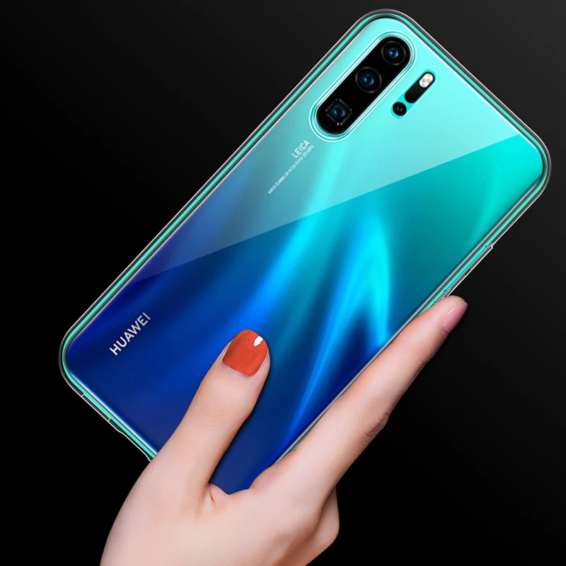 2pcs ultra thin silicone phone case for huawei p40 p30 p20 pro p10 lite nova 8 se 7 6 5t pro 5 clear soft back full cover shell free global shipping