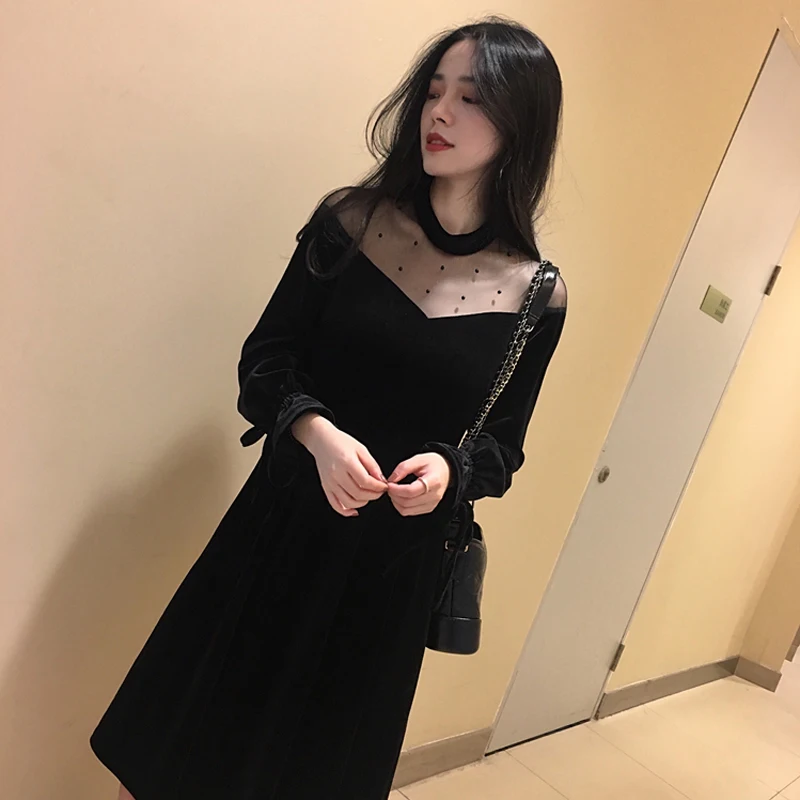 Женское платье во французском стиле Platycodon Grand florum модель 2019 на осень 8901|Женские