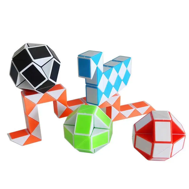 Змейка линейка магический куб 24 скорости кубики головоломки складные
