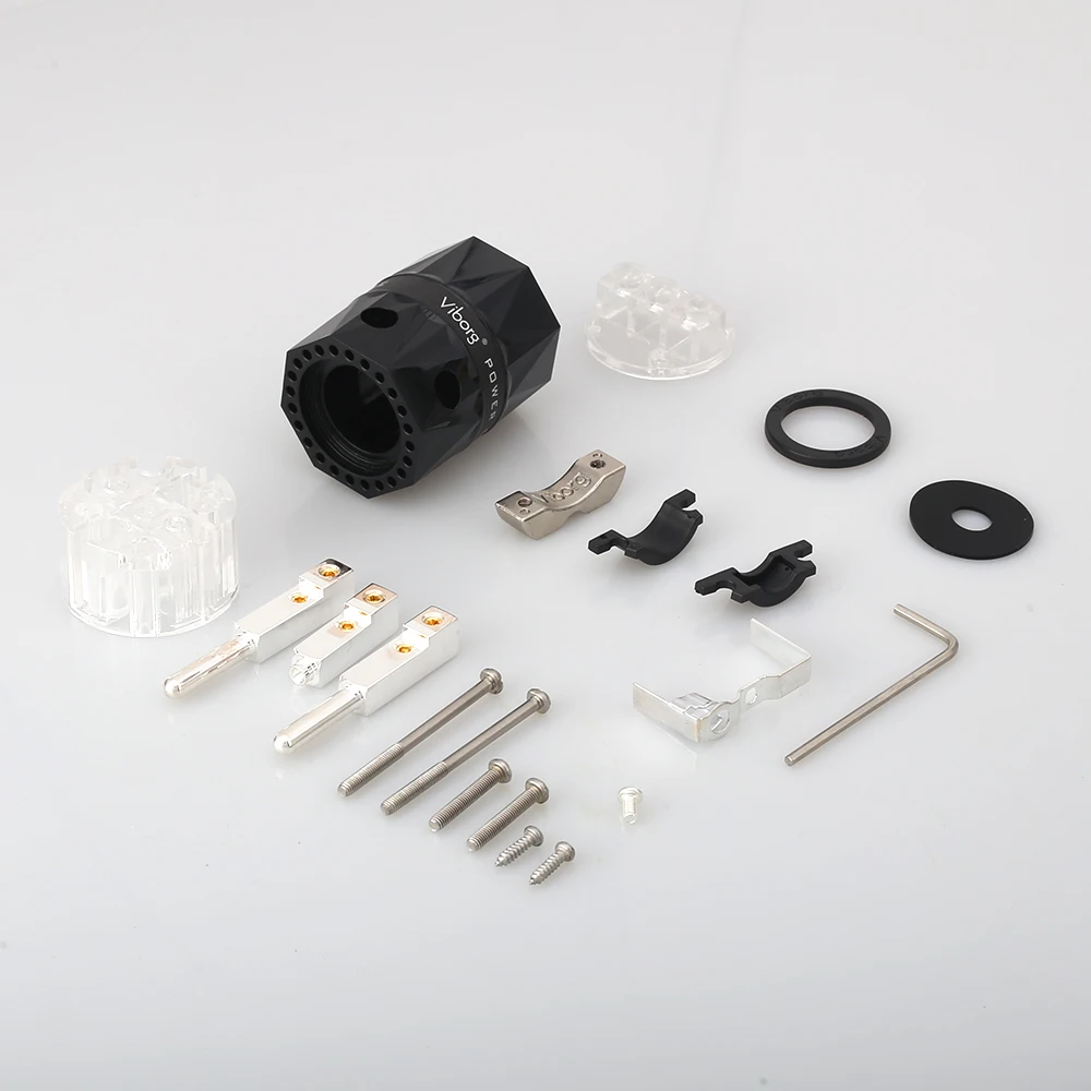 Виборг VE503S штепсельная вилка Европейского типа из чистой меди с серебряным