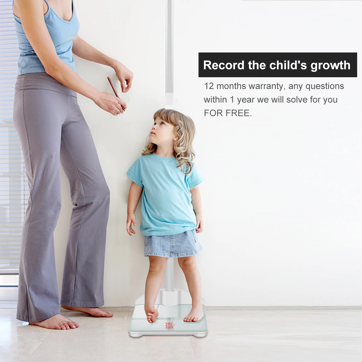 Штадиометр складной детский штадиометр с измерением высоты 2 в 1 79 дюймов и 200