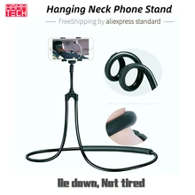 Hanging Neck Phone Stand Halter Waist Smartphone Holder 360 Degree Flexible Adjustable Lazy Bracket for IPhone Xiaomi OPPO
