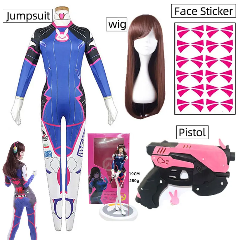 D.Va костюм для косплея Dva набор Song Hana Siamese Cos колготки женский вечеринки на Хэллоуин