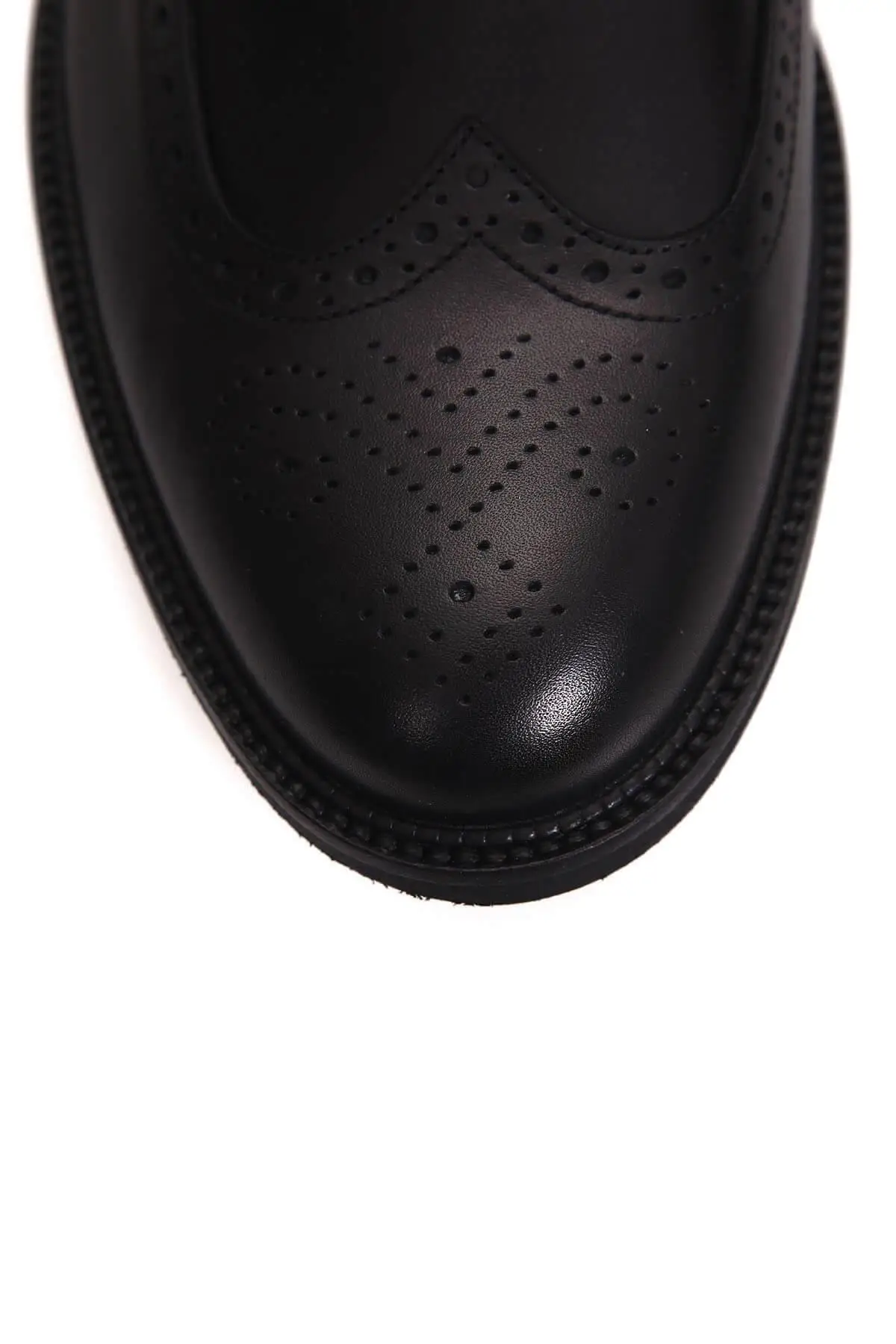 Черные мужские туфли из натуральной кожи Derimod | Обувь