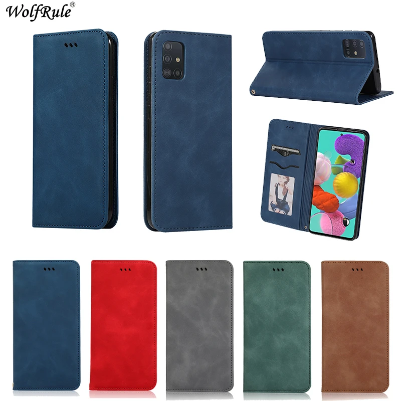

Case For Samsung Galaxy A51 Case Samsung A51 Shockproof Business Retro Wallet Leather Phone Cover For Samsung A51 Cover 6.5''