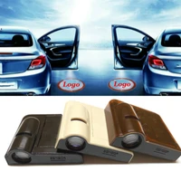 jurus 2pcs car shadow door light wireless laser projector logo led welcome lamp for geely for chery for ds for mg accessories