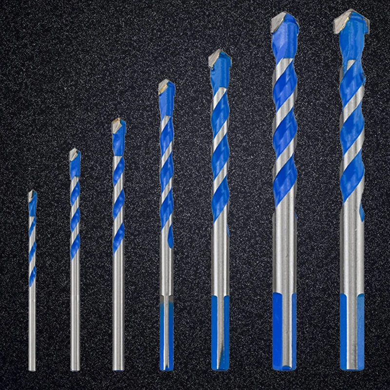 

8 Pcs Masonry Drill Bits Set M To 12mm Carbide Twist Tips For WALL, BRICK, CEMENT, CONCRETE, GLASS, WOOD) Have Industrial Str