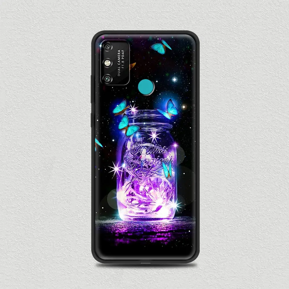 

Butterfly Silicone Soft TPU Cover for Honor 8X 9X Pro 10 20 Lite 30 20S 30i 9C 9A Play Luxury Phone Case Coque