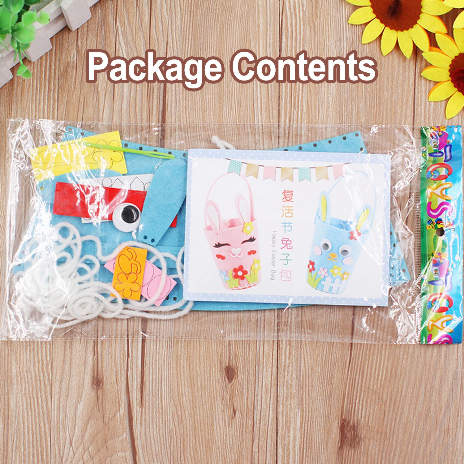 Сделай сам счастливый дневной кролик сумка для конфет поздравительная открытка