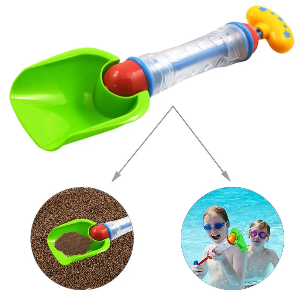 

2 in 1 Beach Toy Shovels Kids Play Sand Summer Seaside Dig Sand Soil Water Toys Bathing Water Toy for Kids
