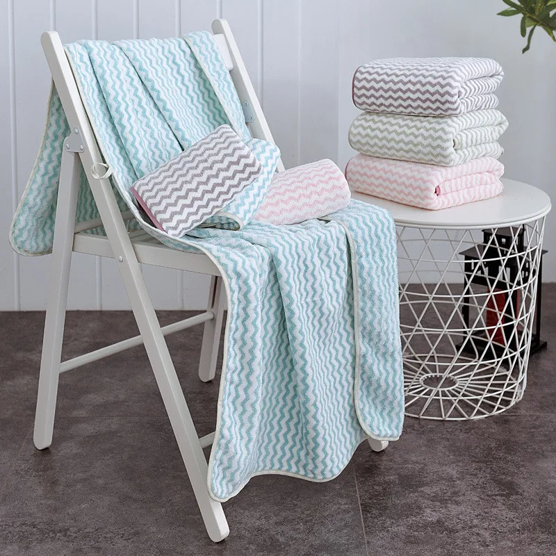 2 шт./компл. набор полотенец из полиэстера для путешествий плавания с волнистым