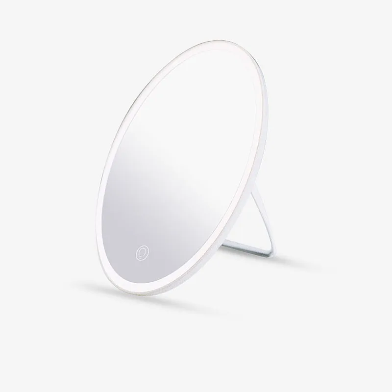 

HD LED Makeup Mirror Desktop Decorative Mirrors USB Rechargeable Beauty Mirror Desktop Fill Light Mirror Beauty Mirror Removable