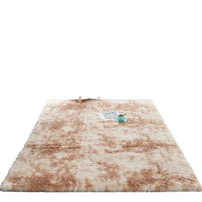 

Carpets for living room Nordic mixed color carpet simple modern long suede bedroom bedside environmental non-slip carpet
