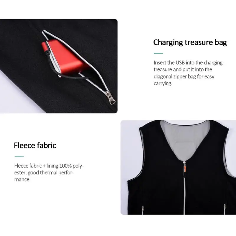 Теплый жилет с USB для мужчин и женщин куртка перьями теплая зимняя рыбалки