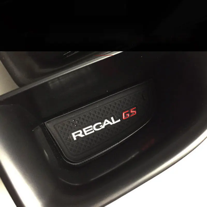 

Car Inner Side Front Door Handle Armrests Storage Box ABS Tray Holder For Buick Regal 2018 2019 Car Accessories