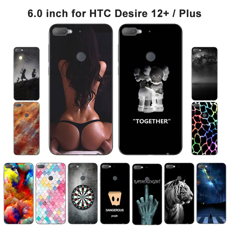 Ультратонкий силиконовый чехол накладка для HTC Desire 12 Plus 6 0 дюйма|Бамперы| |