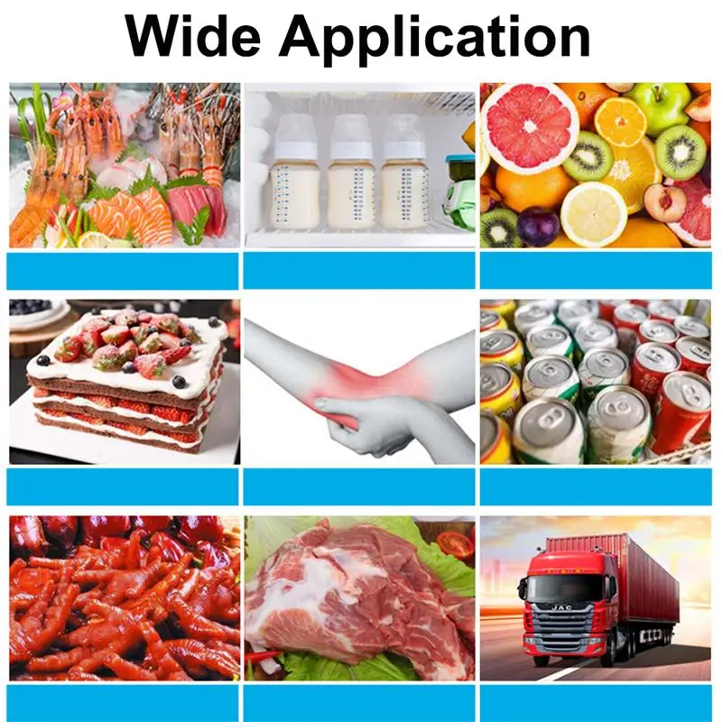 

10Pcs 600ML Reusable Food Storage Cool Freeze Gel Ice Bag for Keeping Food Fresh Refrigerated Food Preservation