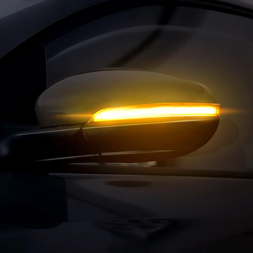Aotogo 6 line Dynamic Blinker Side Mirror indicator For Volkswagen VI R20 LED Turn Signal Light For Touran for VW Golf MK6 GTI