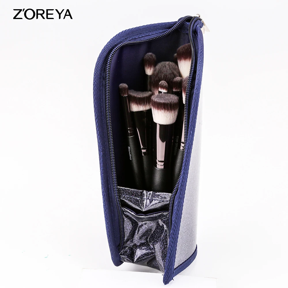 ZOREYA набор кистей для макияжа 5/10/15 набор кистей для макияжа, пудры, основы под скульптуры контур и тени для век кисти с боулинг ручка