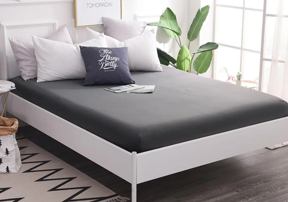 Простыня хлопковая с эластичной резинкой Наволочка на матрас постельное белье